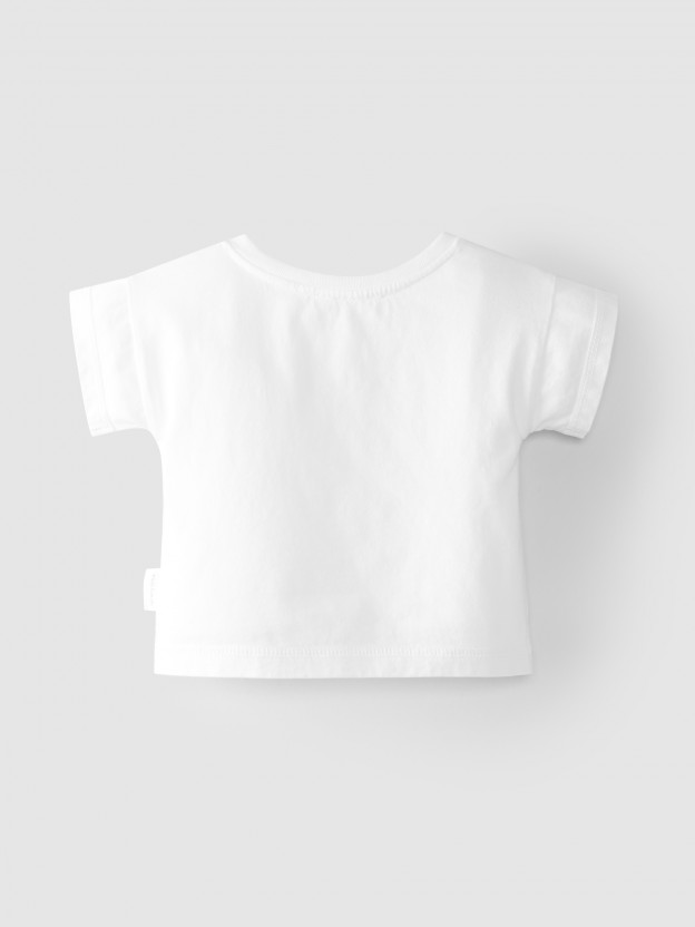 T-shirt lisa em algod�o