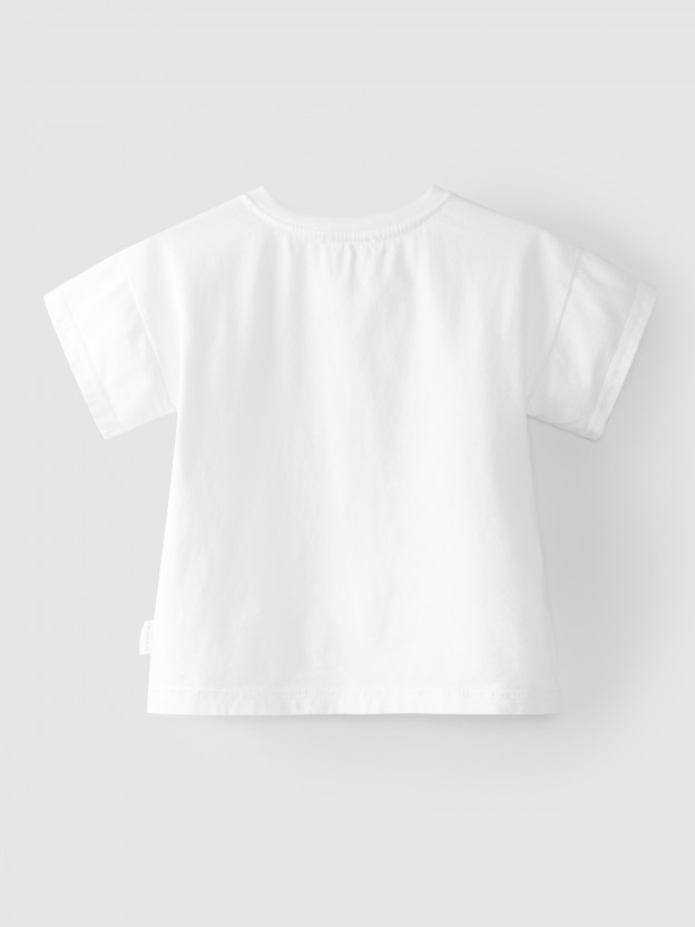 T-shirt lisa em algod�o