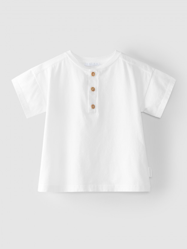 T-shirt lisa em algod�o