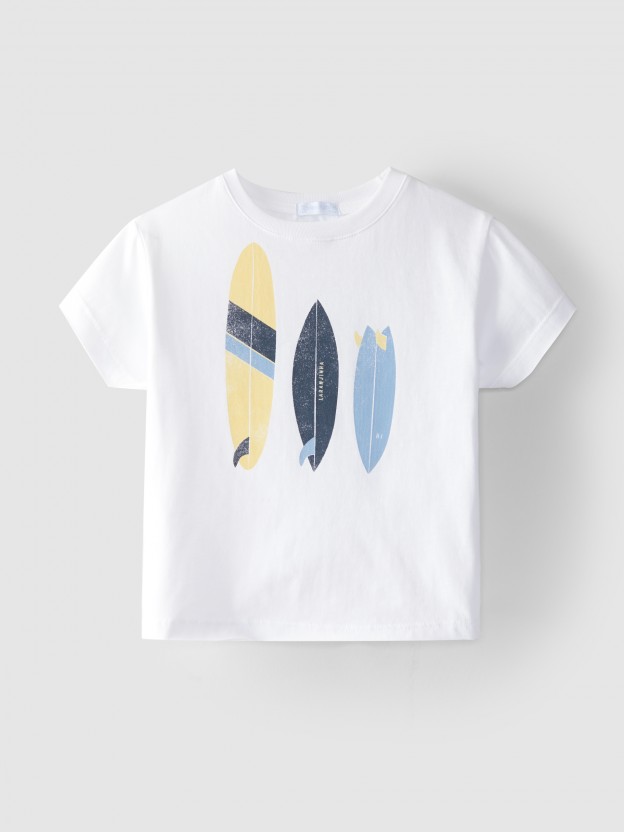 T-shirt pranchas de surf