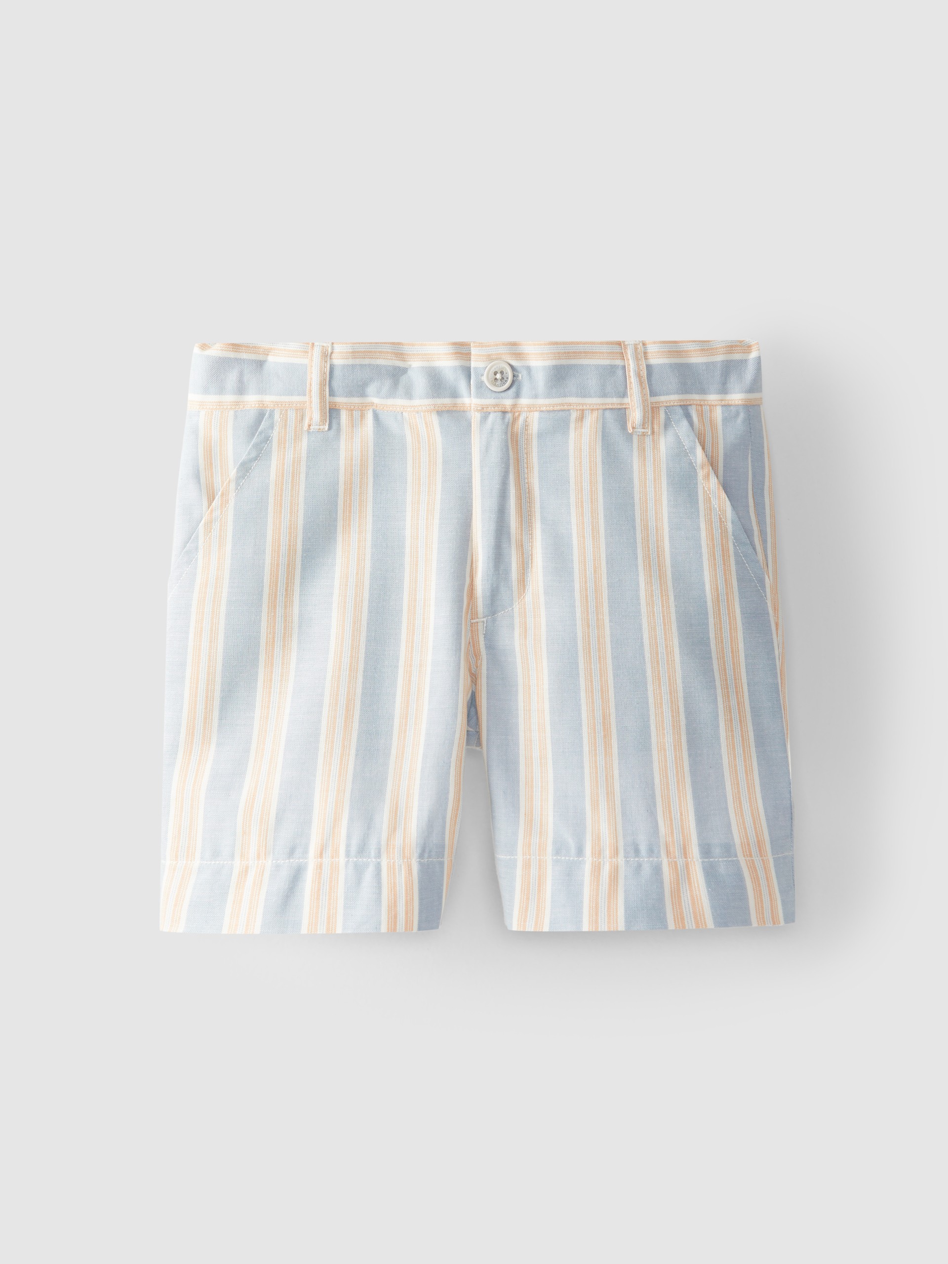 Pantalón corto rayas con tres bolsillos