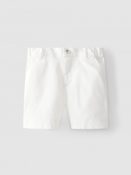 Pantalón corto rayas con tres bolsillos Pantalón corto rayas con tres bolsillos