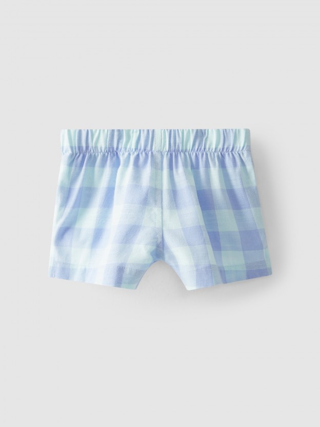 Pantalones cortos pull-up cuadros Pantalones cortos pull-up cuadros