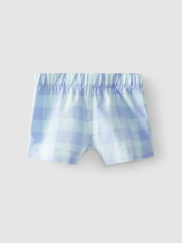 Pantalones cortos pull-up cuadros Pantalones cortos pull-up cuadros