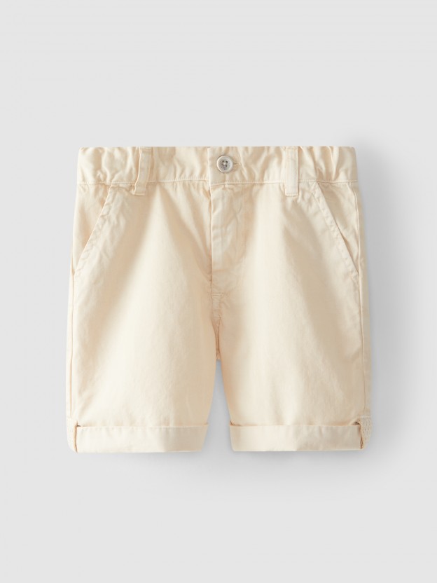 Pantalones cortos en sarga Pantalones cortos en sarga