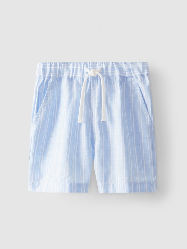 Pantalones cortos a rayas