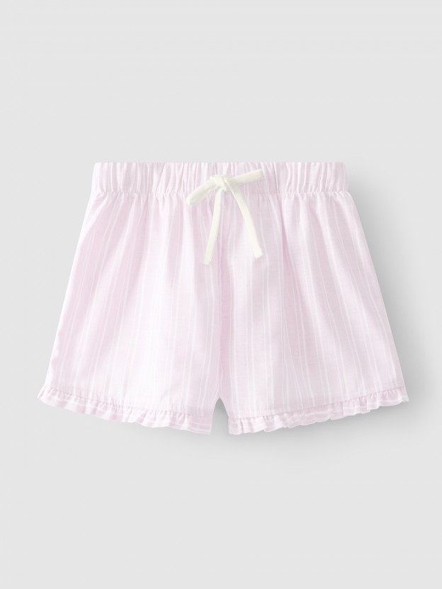 Pantal�n corto pull-up de rayas