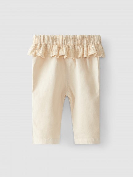Pantalon pull-up � volant