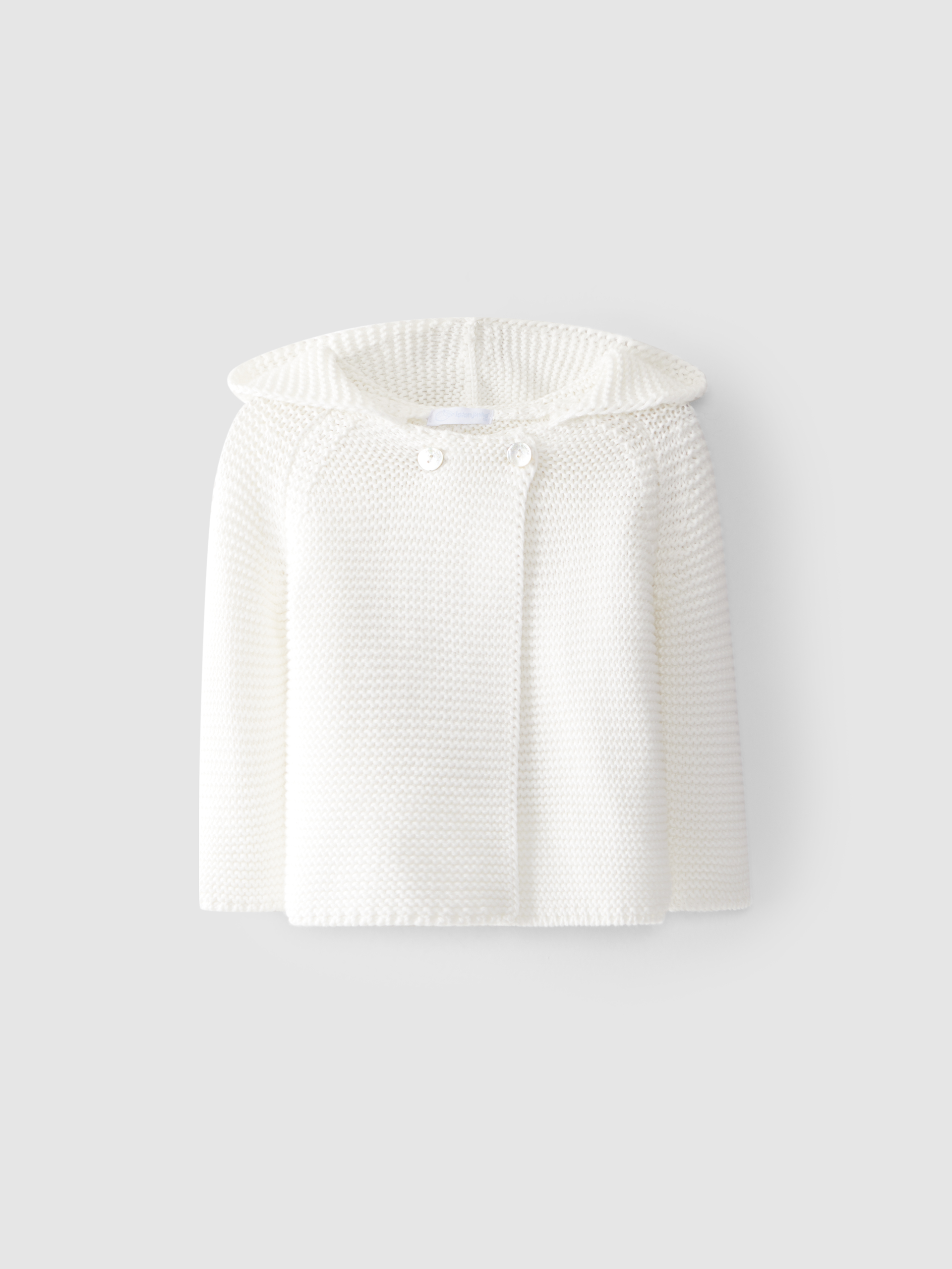 Gilet tricoté à capuche
