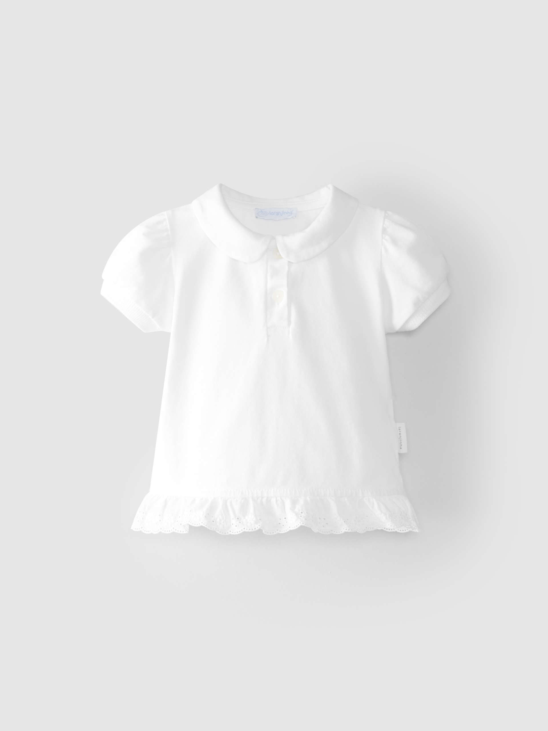 Polo shirt with English embroidery