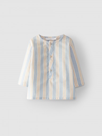 Camisa gola mao riscas