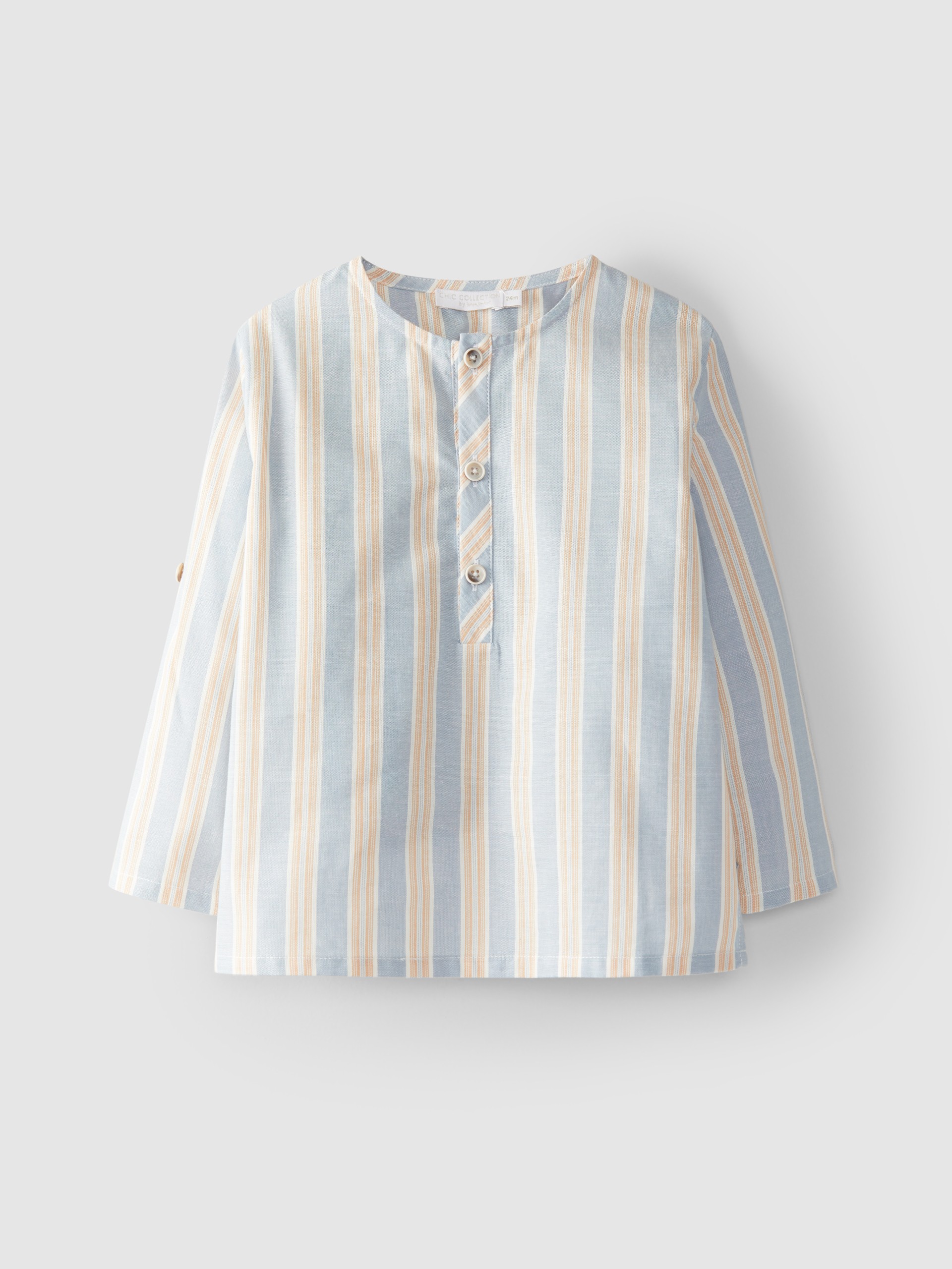 Camisa cuello mao rayas