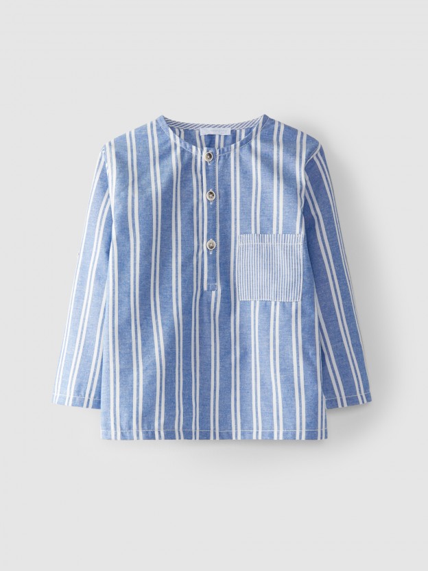 Shirt stripes recycled and organic cotton