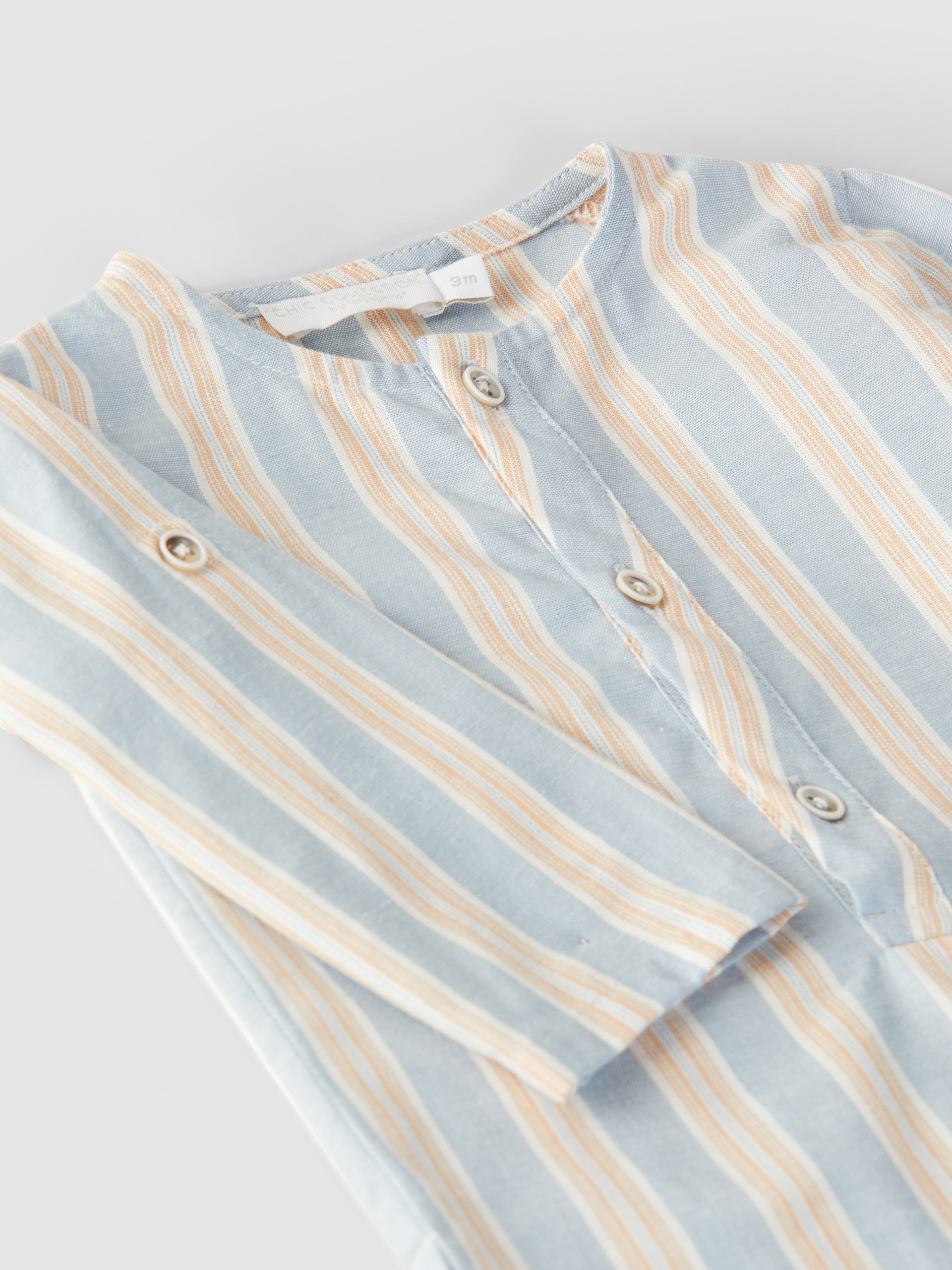 Camisa cuello mao rayas