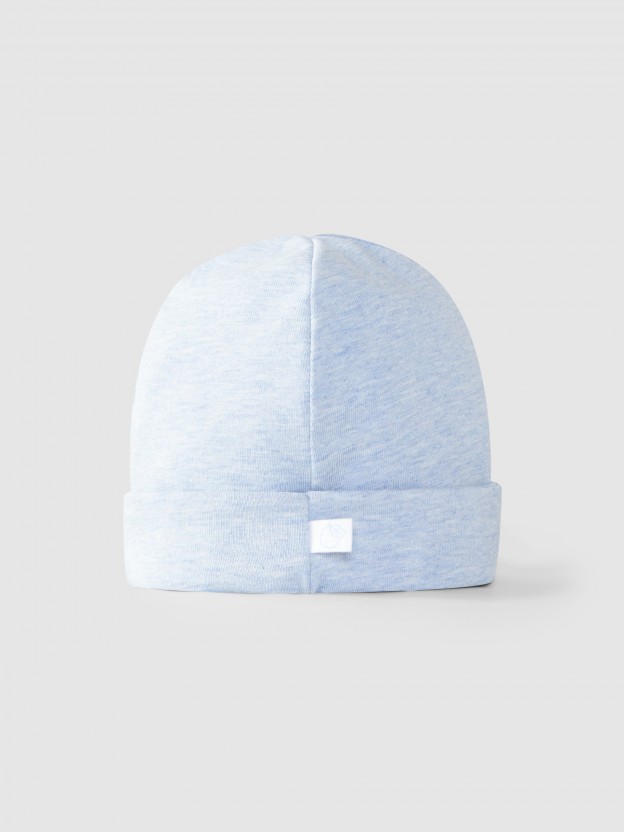 Gorro en punto mezclado