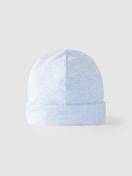 Gorro en punto mezclado