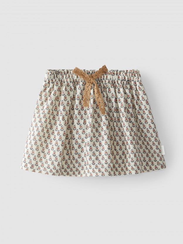 Skirt flowers organic cotton Skirt flowers organic cotton