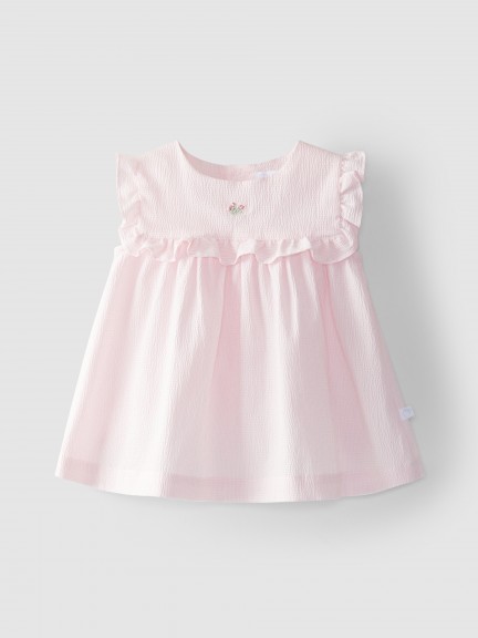 Dress Vichy with embroidery Dress Vichy with embroidery