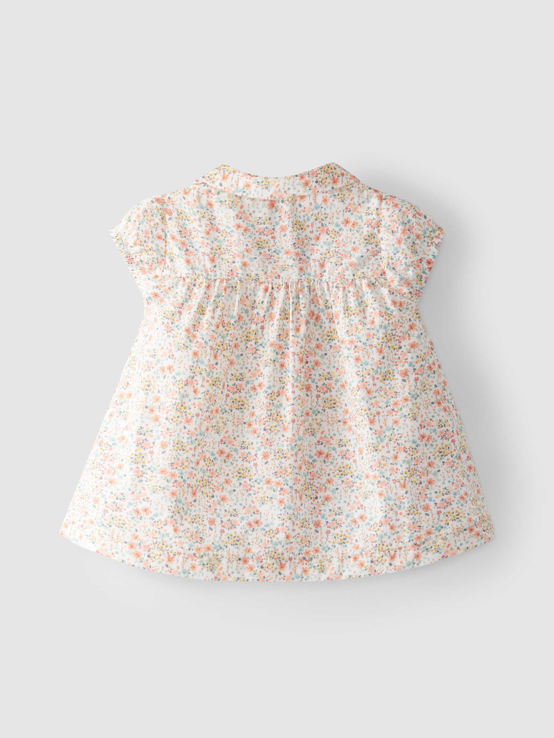 Floral dress with rickrack