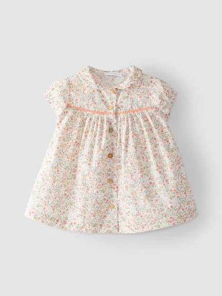 Floral dress with rickrack Floral dress with rickrack