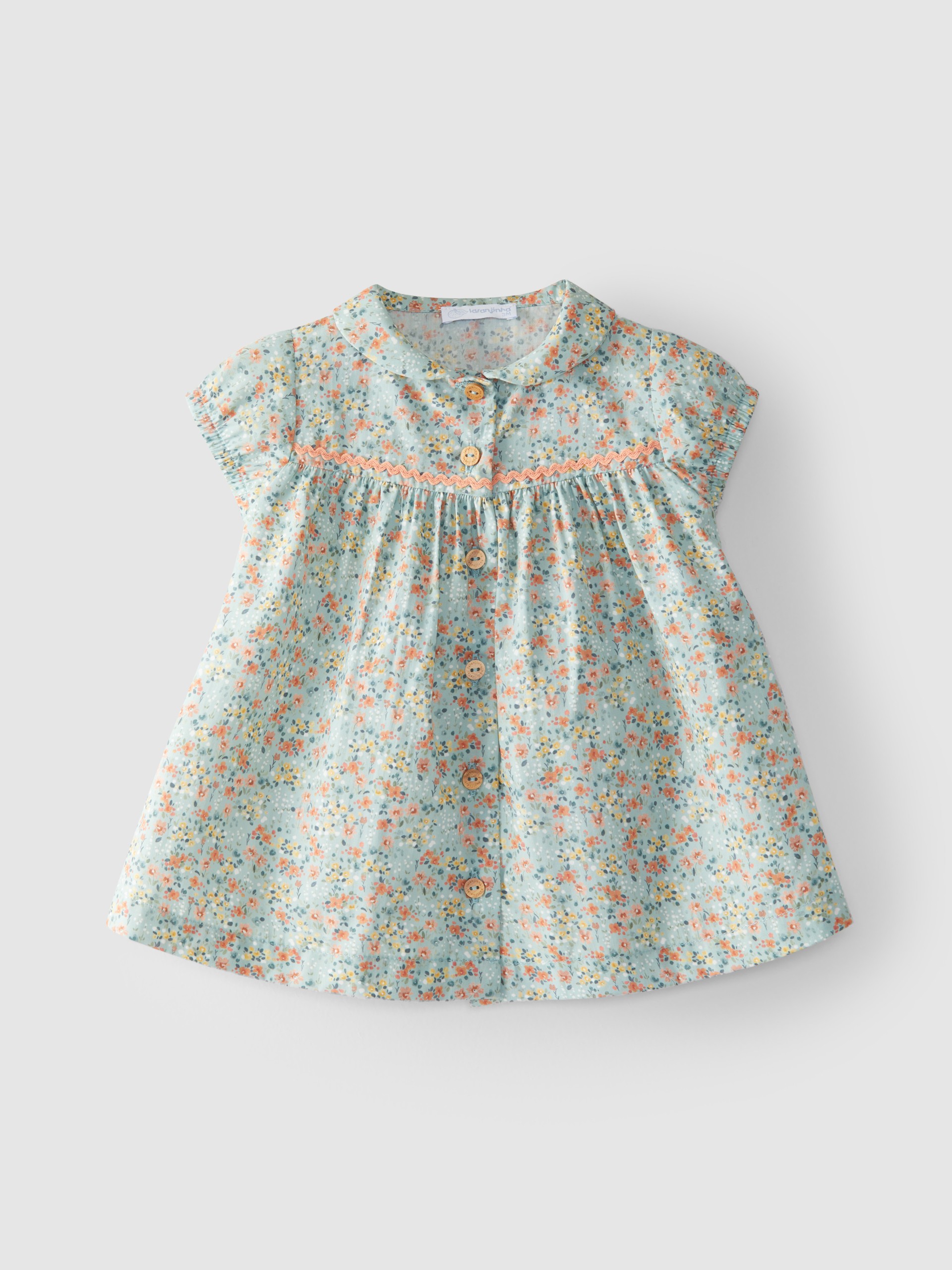 Vestido flores con puntilla