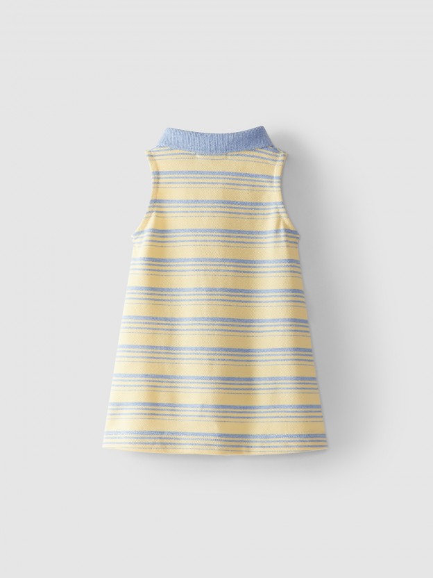 Striped dress in pique Striped dress in pique