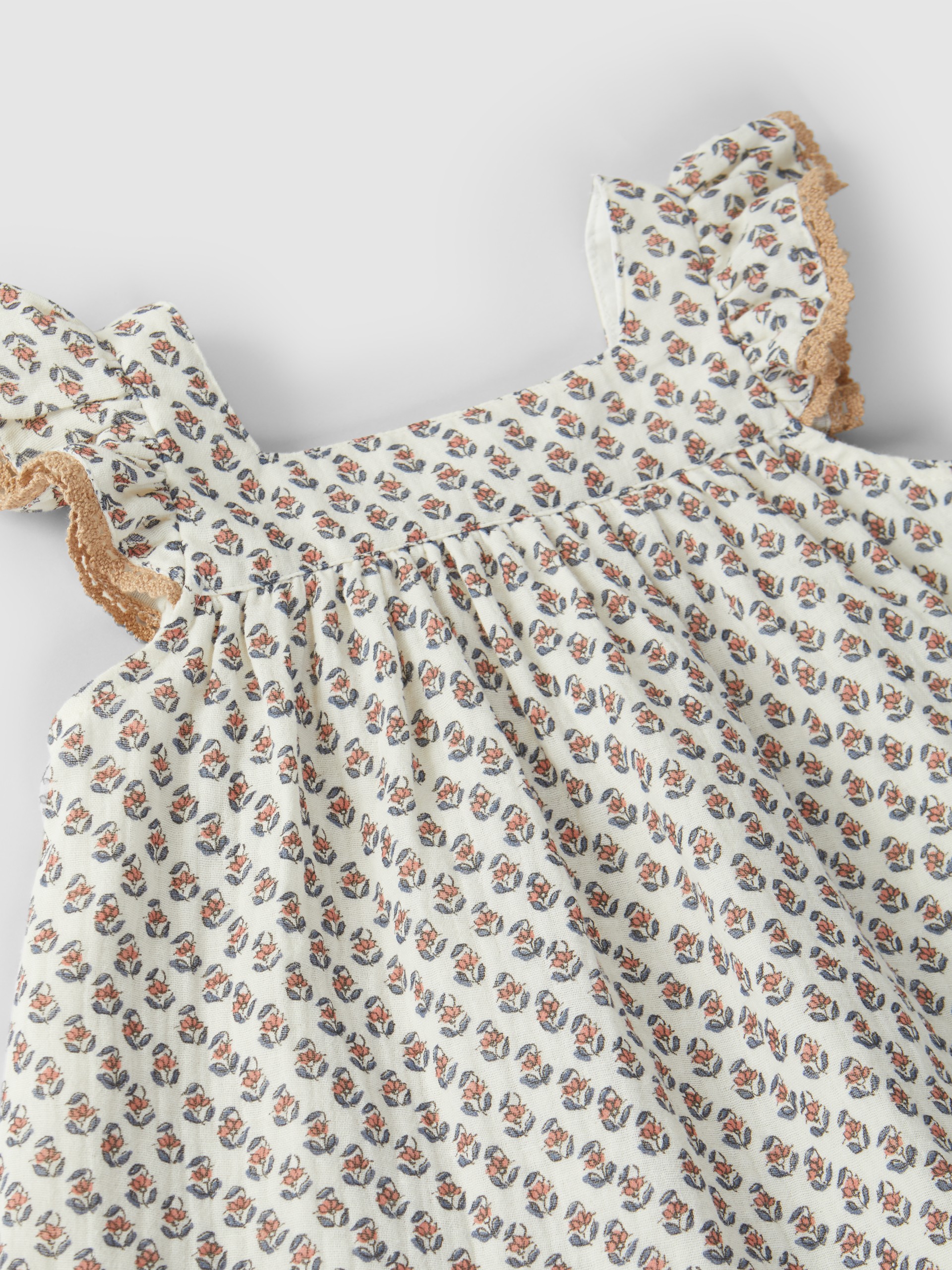 Vestido flores algodão orgânico
