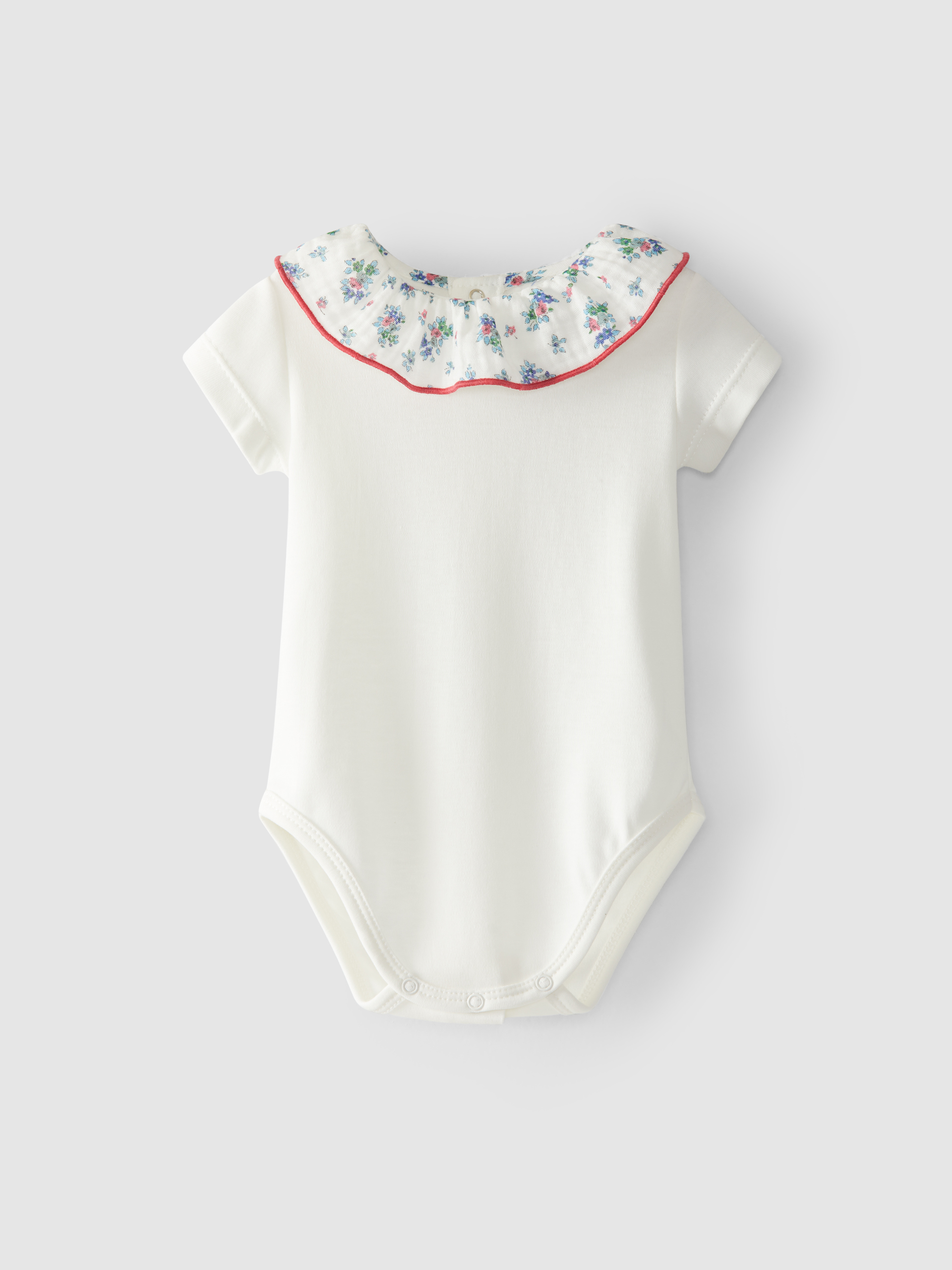 Body cuello de volante estampado