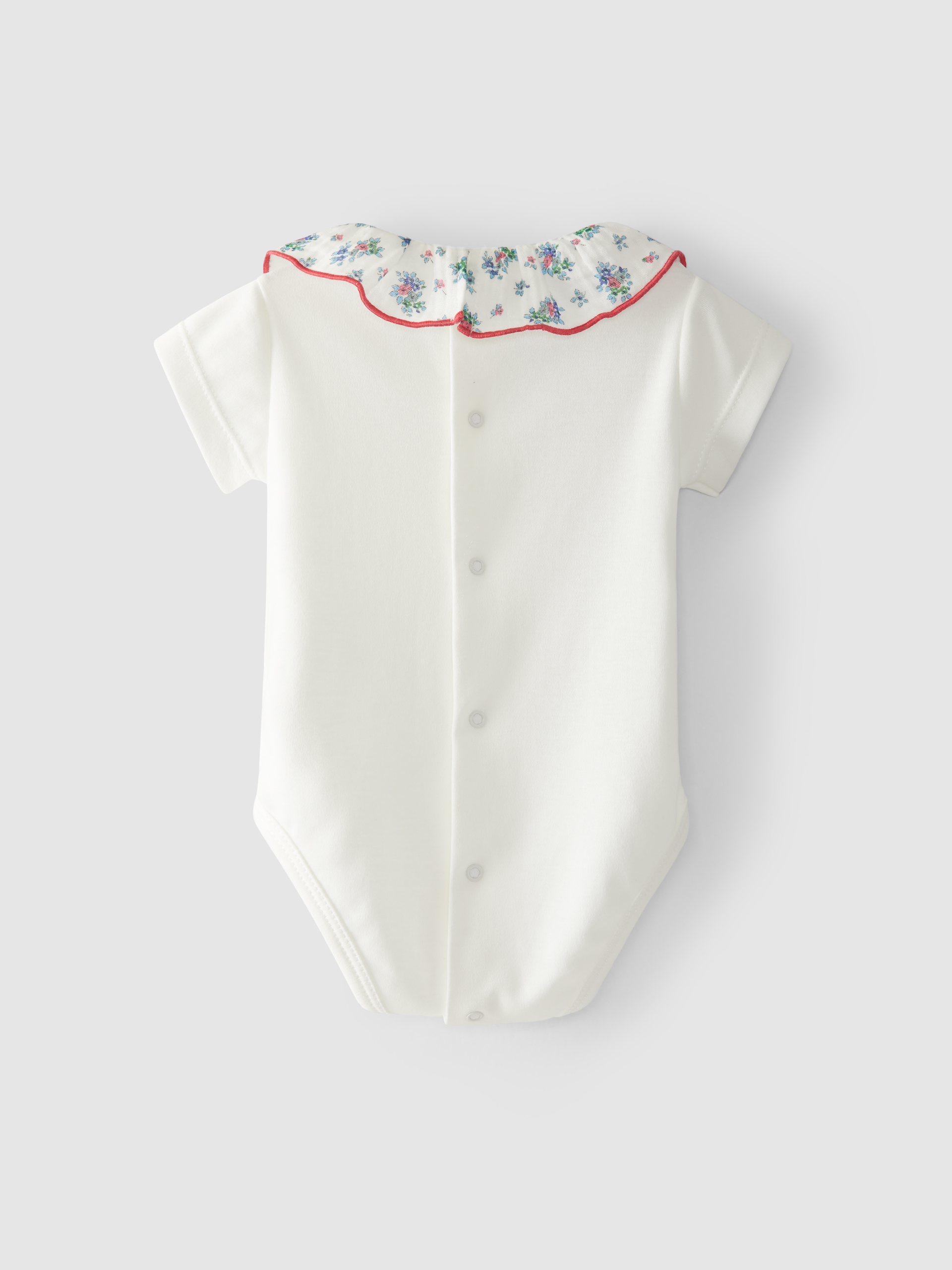 Body cuello de volante estampado