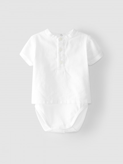 Body-Camisa Cuello Mao Body-Camisa Cuello Mao