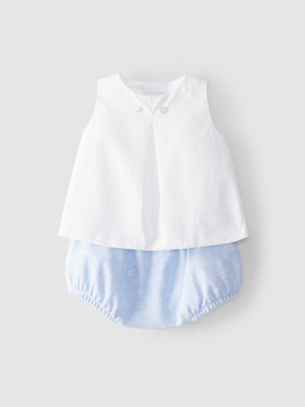 Ensemble deux pièces short à fleurs Ensemble deux pièces short à fleurs