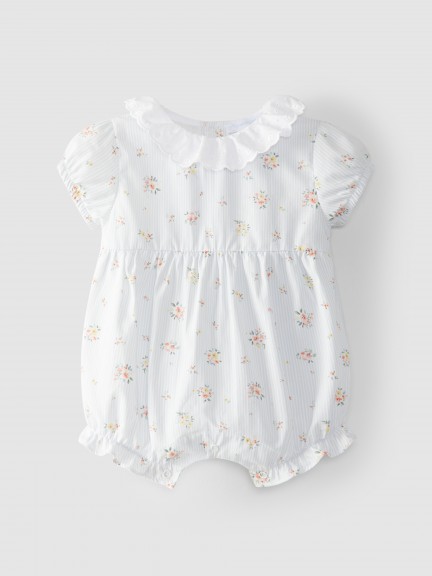 Shortie stripes with flowers