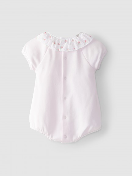 Shortie ruffled floral collar Shortie ruffled floral collar