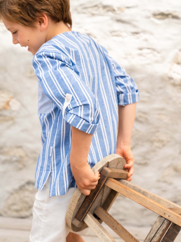 Shirt stripes recycled and organic cotton