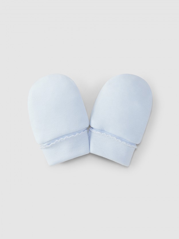 Gloves plain with silhouette