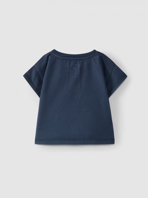 T-shirt lisa em algodão T-shirt lisa em algodão