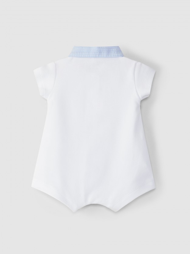 Romper pointy collar vichy