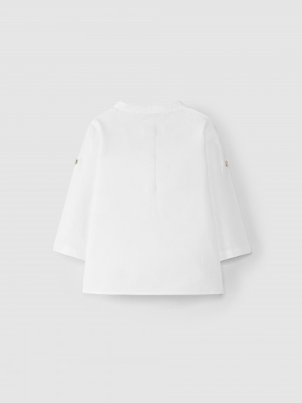 Camisa lino cuello mao Camisa lino cuello mao