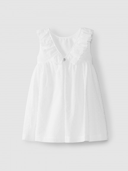 Vestido cuello de volante Vestido cuello de volante