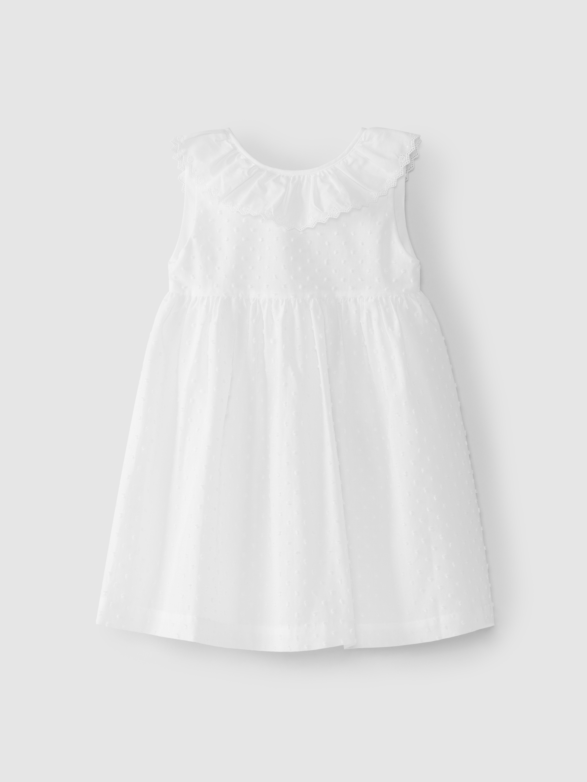 Vestido cuello de volante