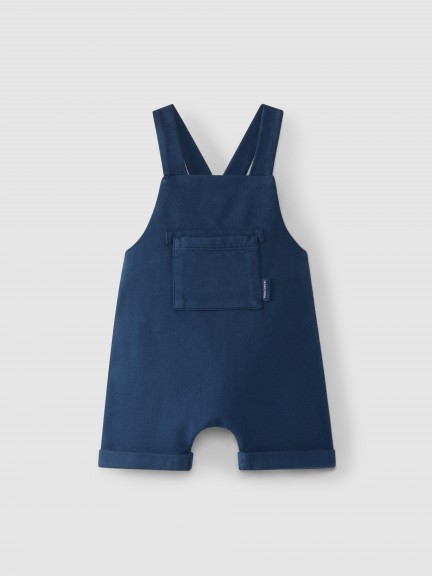 Cotton dungaree shorts with pocket Cotton dungaree shorts with pocket