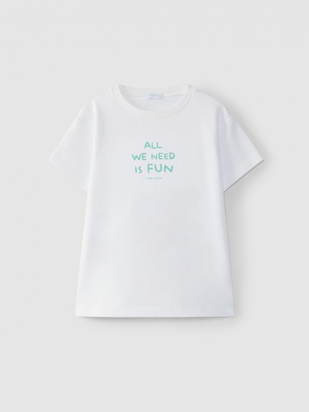T-shirt " All we need is fun" T-shirt " All we need is fun"