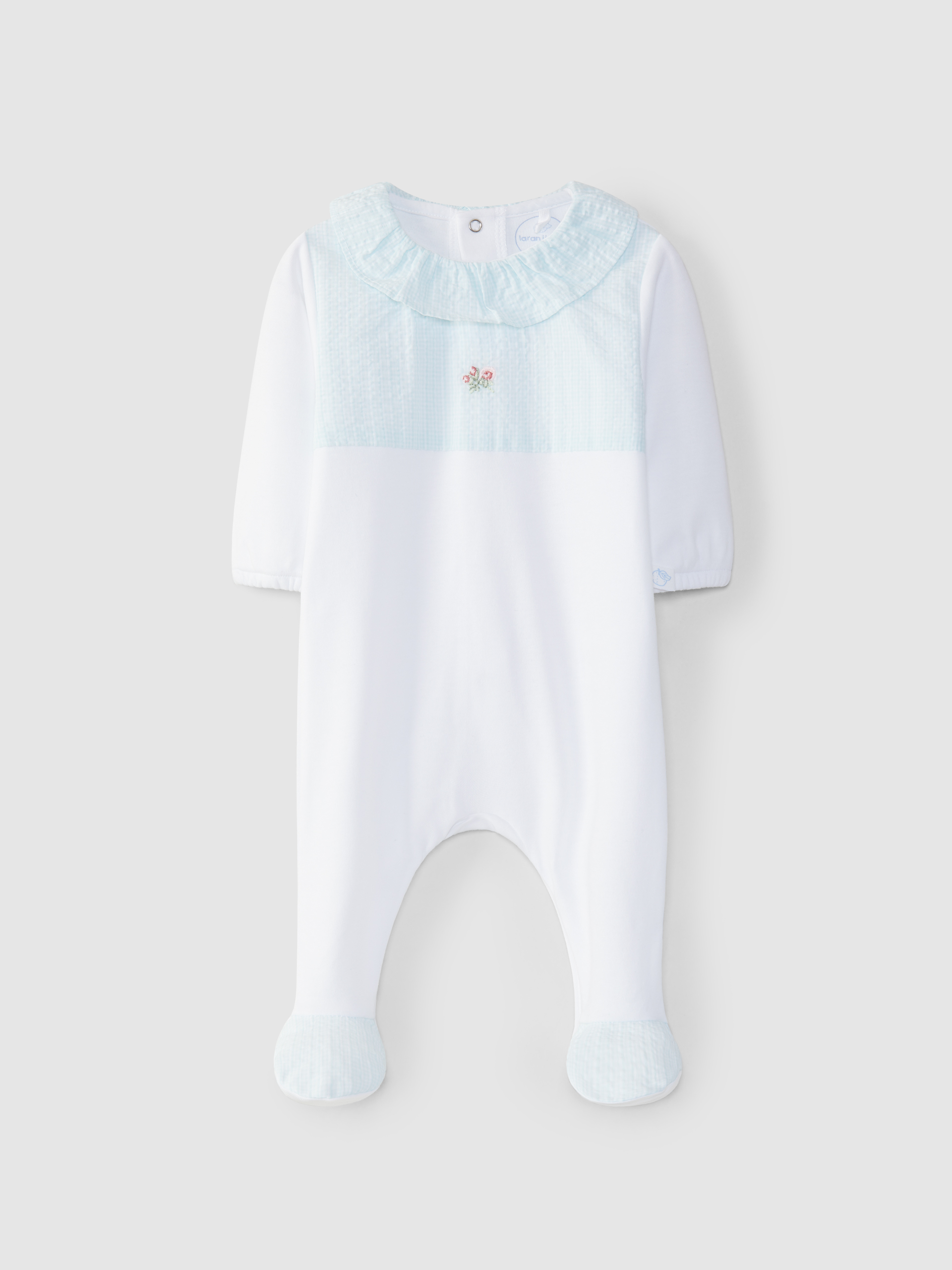 Pelele vichy cuello de volante