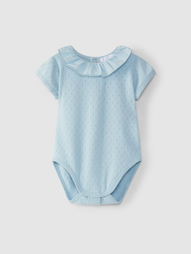 Body ajour con cuello de volante