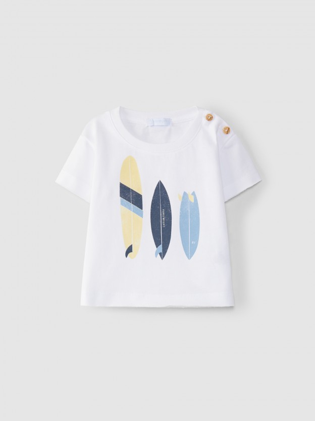 T-shirt pranchas de surf