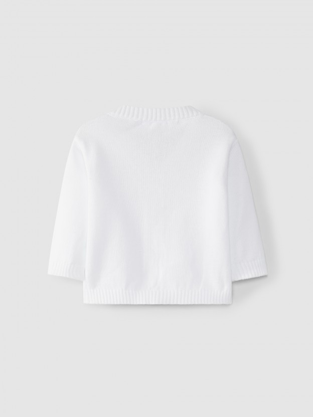 Gilet col en V tricot�