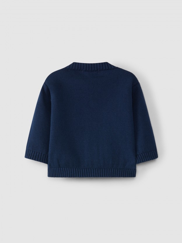 Gilet col en V tricot�