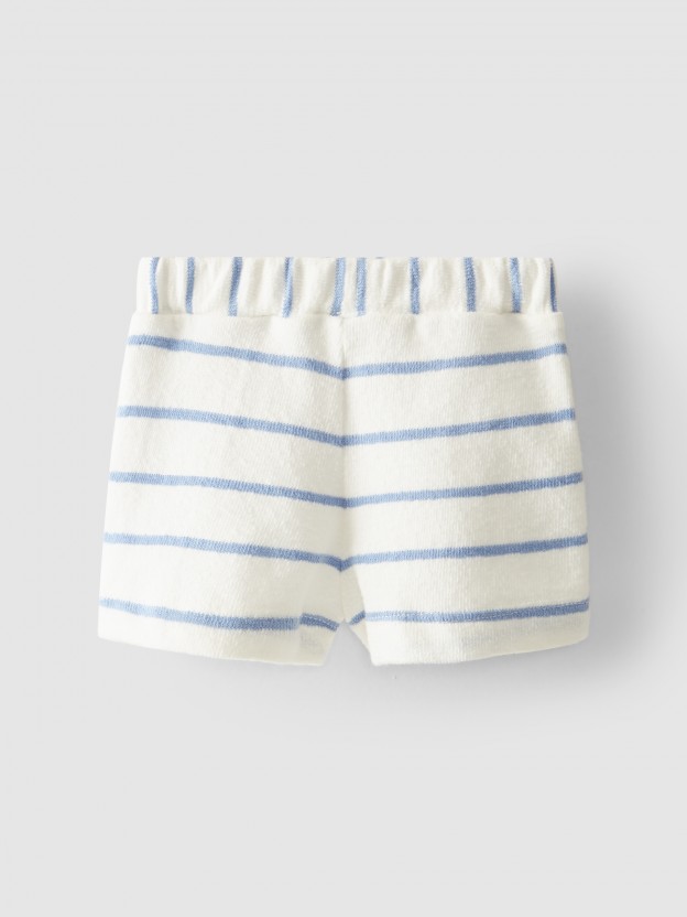 Shorts stripes organic cotton