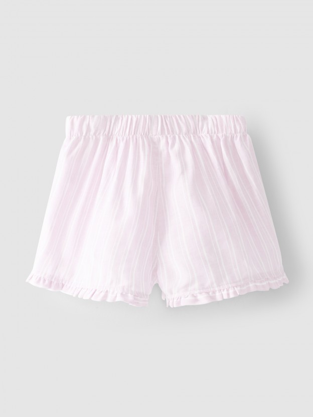 Pantal�n corto pull-up de rayas