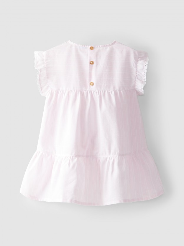 Dress stripes with crochet ribbon Dress stripes with crochet ribbon